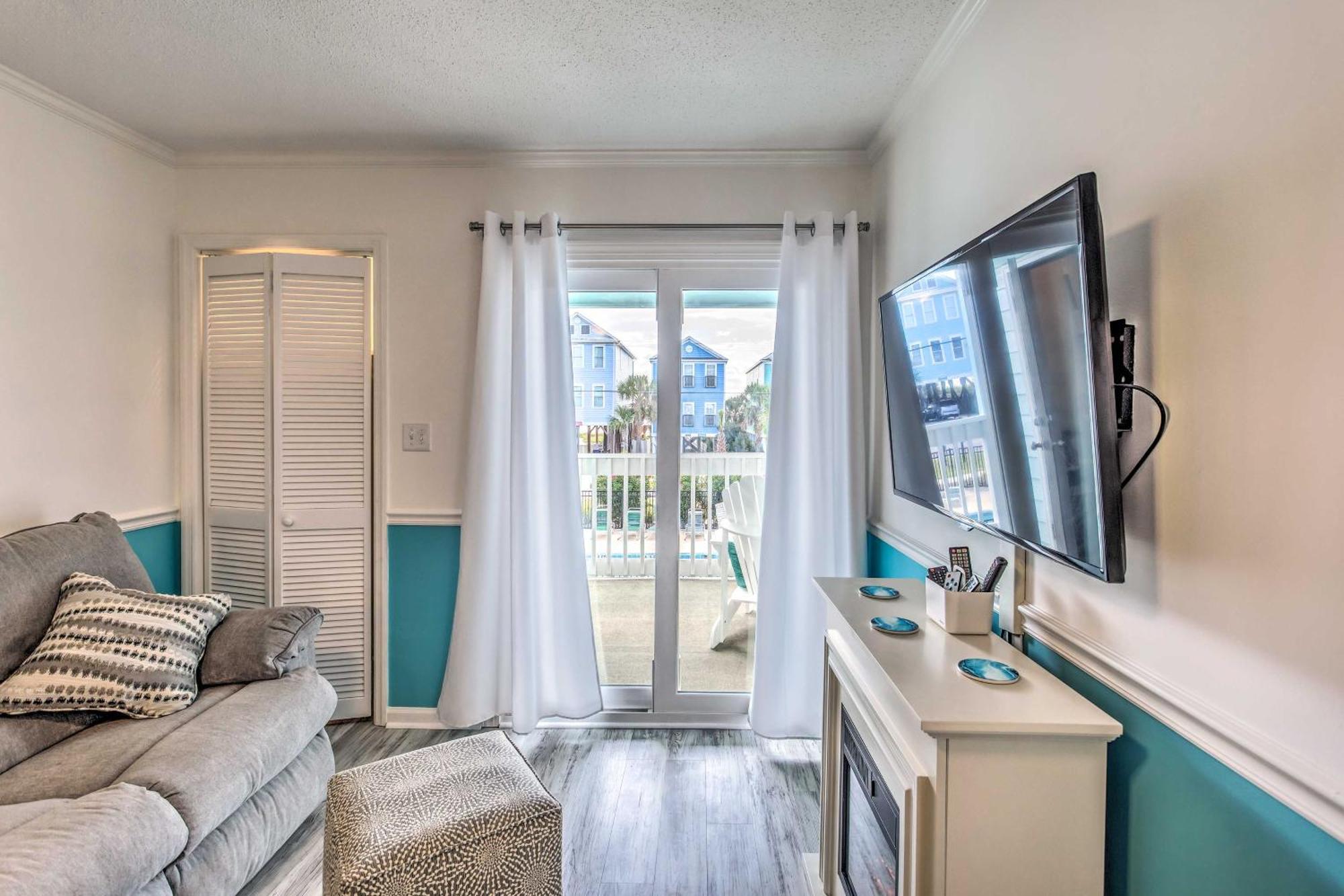 Surfside Beach Escape With Pool - Walk To Ocean! Myrtle Beach Bagian luar foto